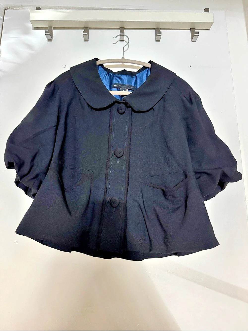 Marc by Marc Jacobs Black Cape Jacket Size Small Like New